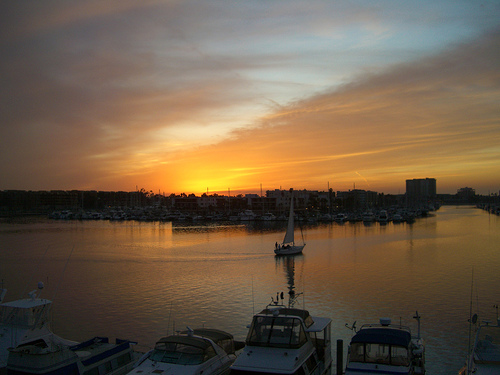 Boat in the Bay by Esthr